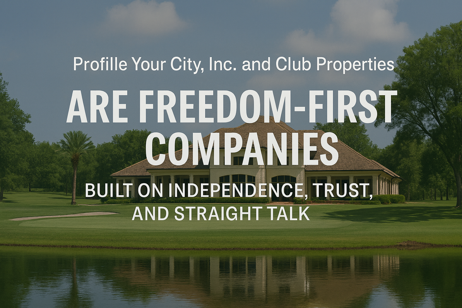 Profile Your City and Club Properties are Freedom First Companies